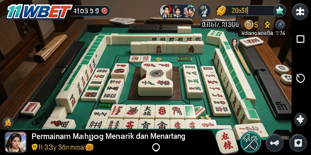 Tampilan gameplay menarik di 11WBET Mahjong.