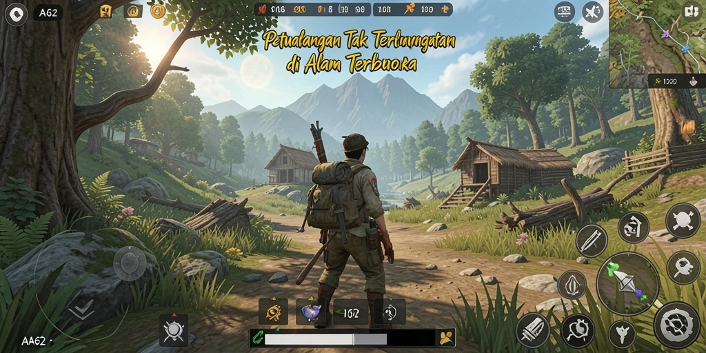 Screenshot utama AA62 menampilkan gameplay yang seru dan grafik menawan.