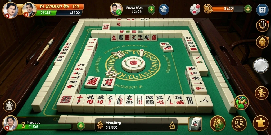 Screenshot utama gameplay Mahjong di PLAYWIN123.
