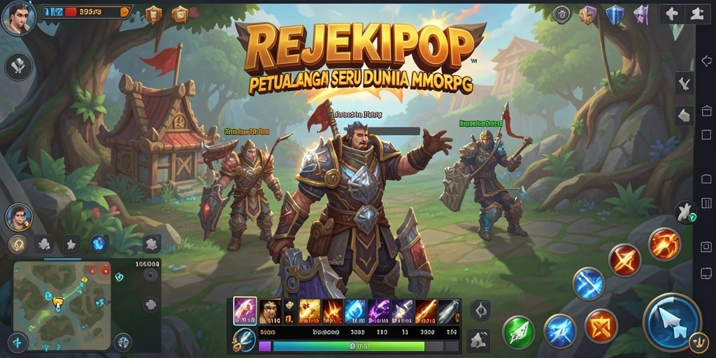 Tangkapan layar gameplay REJEKIPOP menampilkan petualangan seru di dunia fantastis.