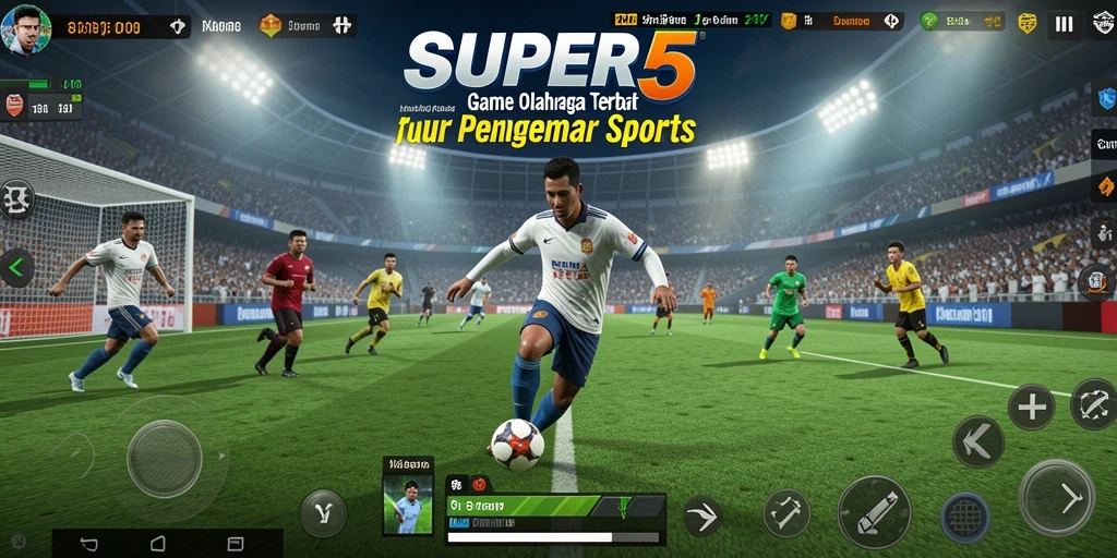 Tampilan gameplay SUPER5 yang menegangkan dan penuh aksi.