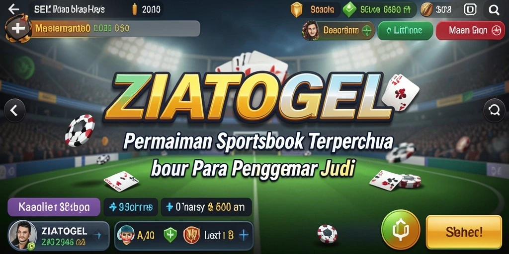 Tampilan gameplay Sportsbook yang menarik dari ZIATOGEL.