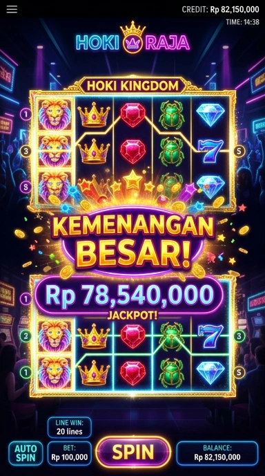 Tampilan detail aplikasi di hokiraja yang menunjukkan informasi lengkap.